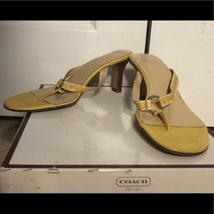 Vintage Coach Kitten Heel Sandals